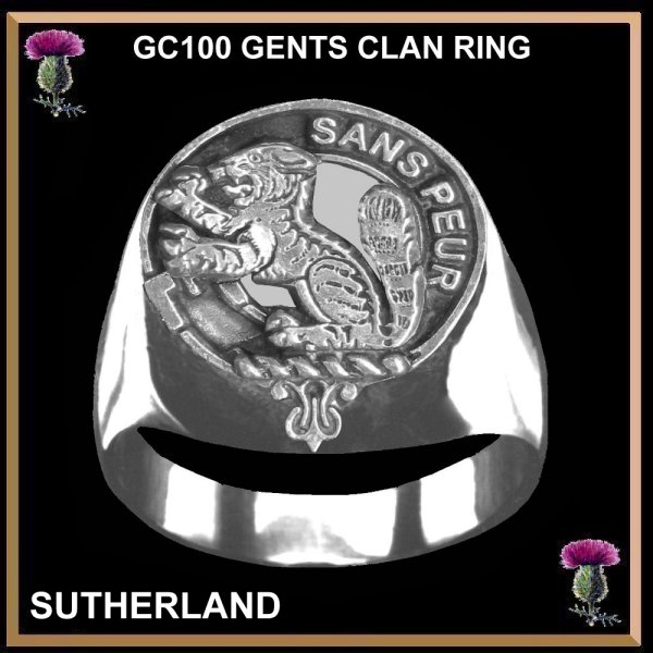 Brown Scottish Clan Crest Ring GC100 